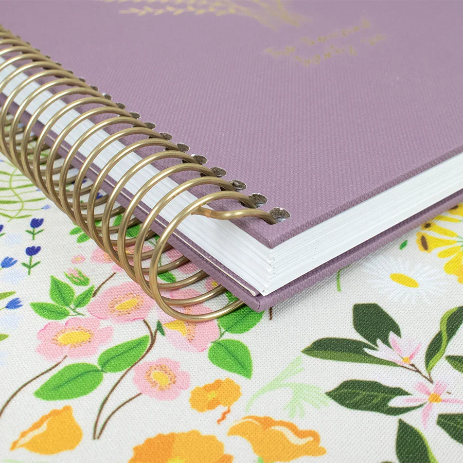 2026 Hard Cover Planner, 5.5" x 8.25", Linen, Purple - Image 10