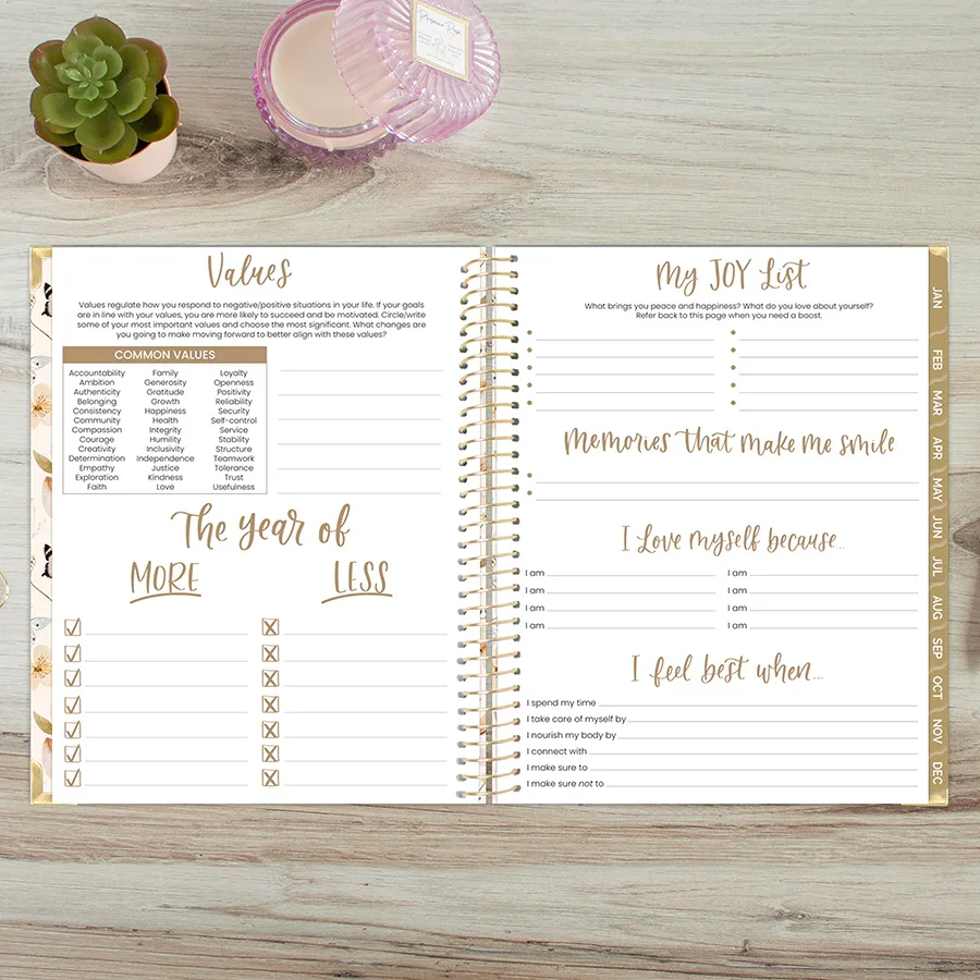 2026 Hard Cover Planner, 8.5" x 11", Butterfly Garden - Image 17