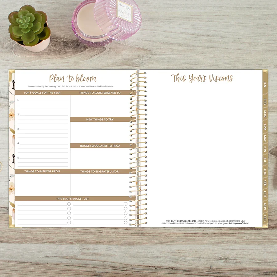 2026 Hard Cover Planner, 8.5" x 11", Butterfly Garden - Image 18