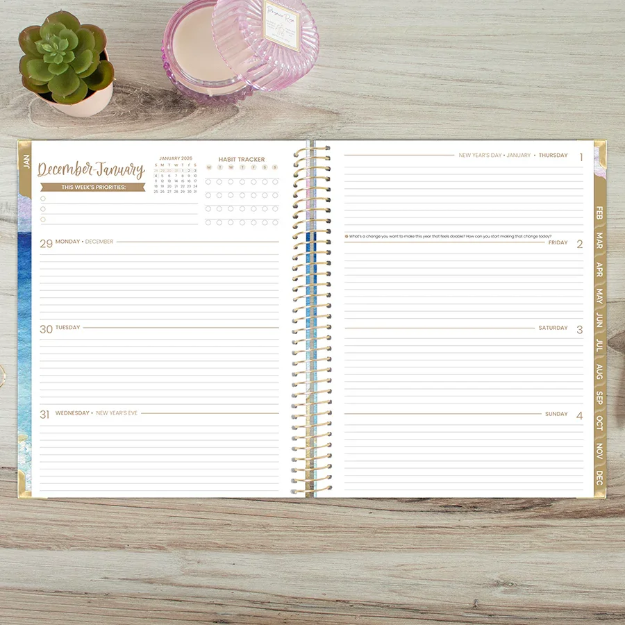 2026 Hard Cover Planner, 8.5" x 11", Coastal Calm - Image 15