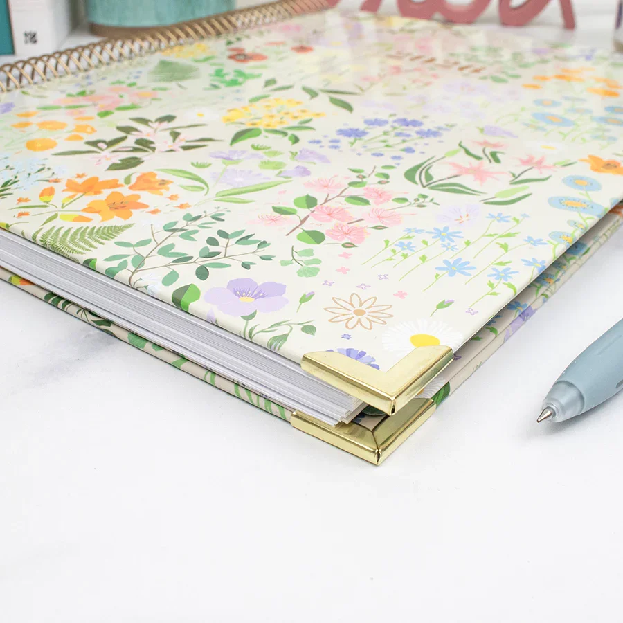 2026 Hard Cover Planner, 8.5" x 11", Garden Party, Beige - Image 11