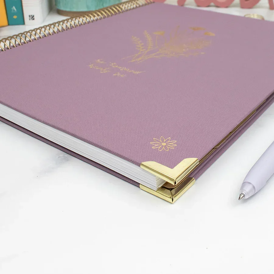 2026 Hard Cover Planner, 8.5" x 11", Linen, Purple - Image 11