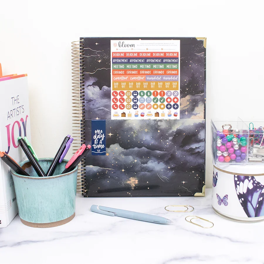 2026 Hard Cover Planner, 8.5" x 11", Midnight Sky - Image 13