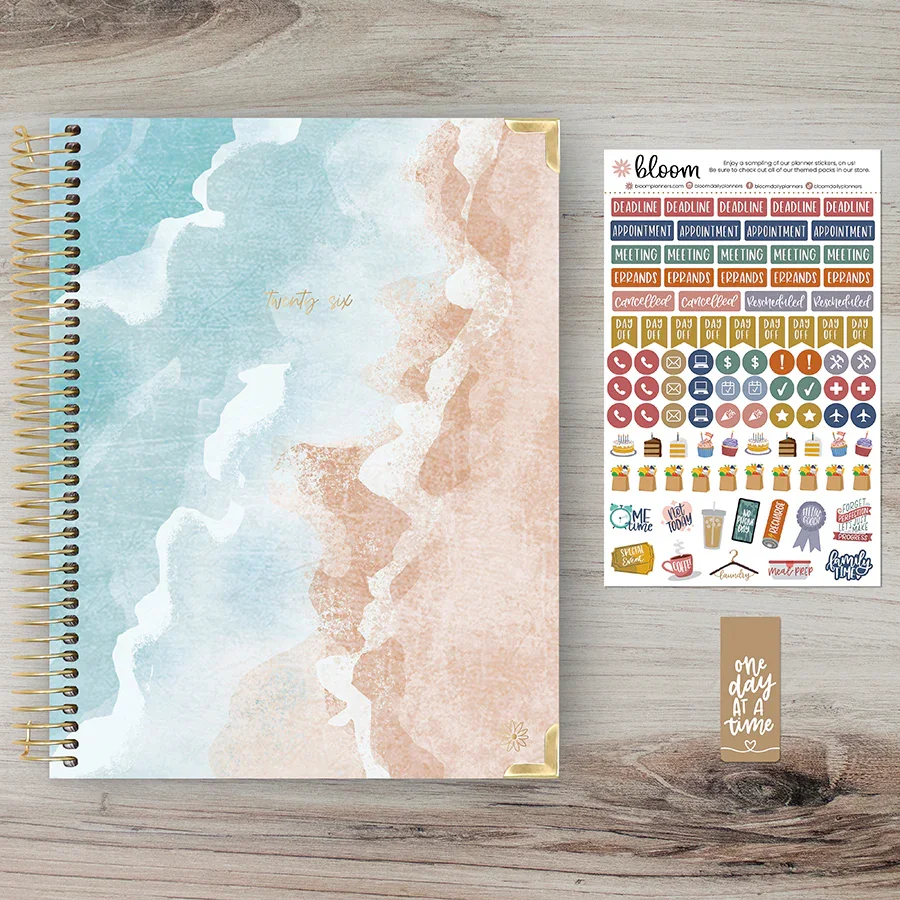 2026 Hard Cover Planner, 8.5" x 11", Ocean Oasis - Image 8