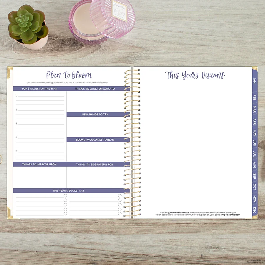 2026 Hard Cover Planner, 8.5" x 11", Spread Kindness Like Wildflowers - Image 21