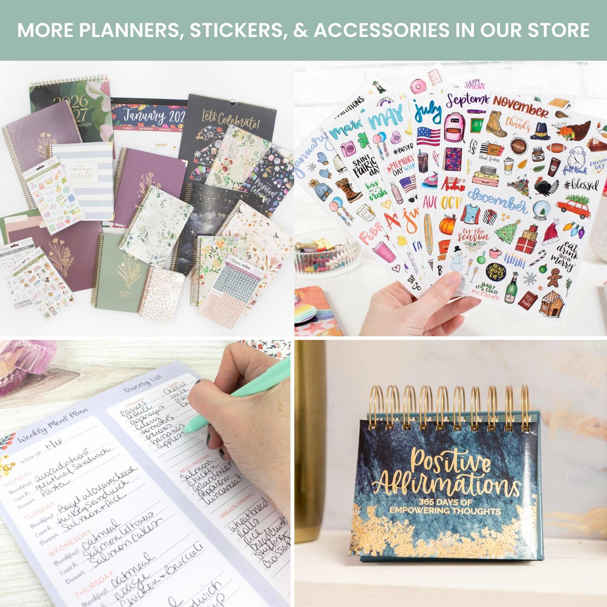 2026 Hard Cover Planner, 8.5" x 11", Whimsical Wildflowers - Image 22