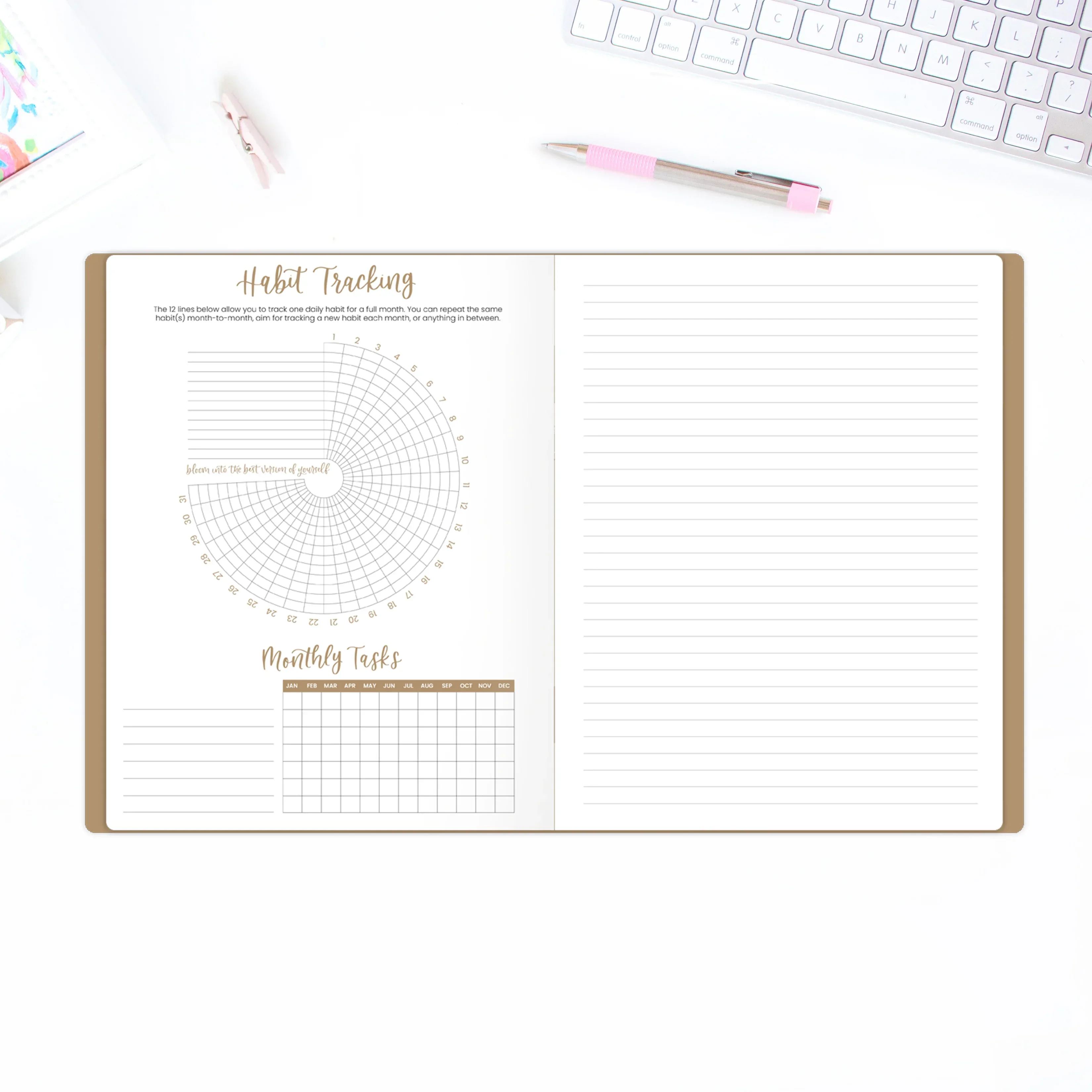 2026 Monthly Planner, 9" x 12", Garden Party - Image 14