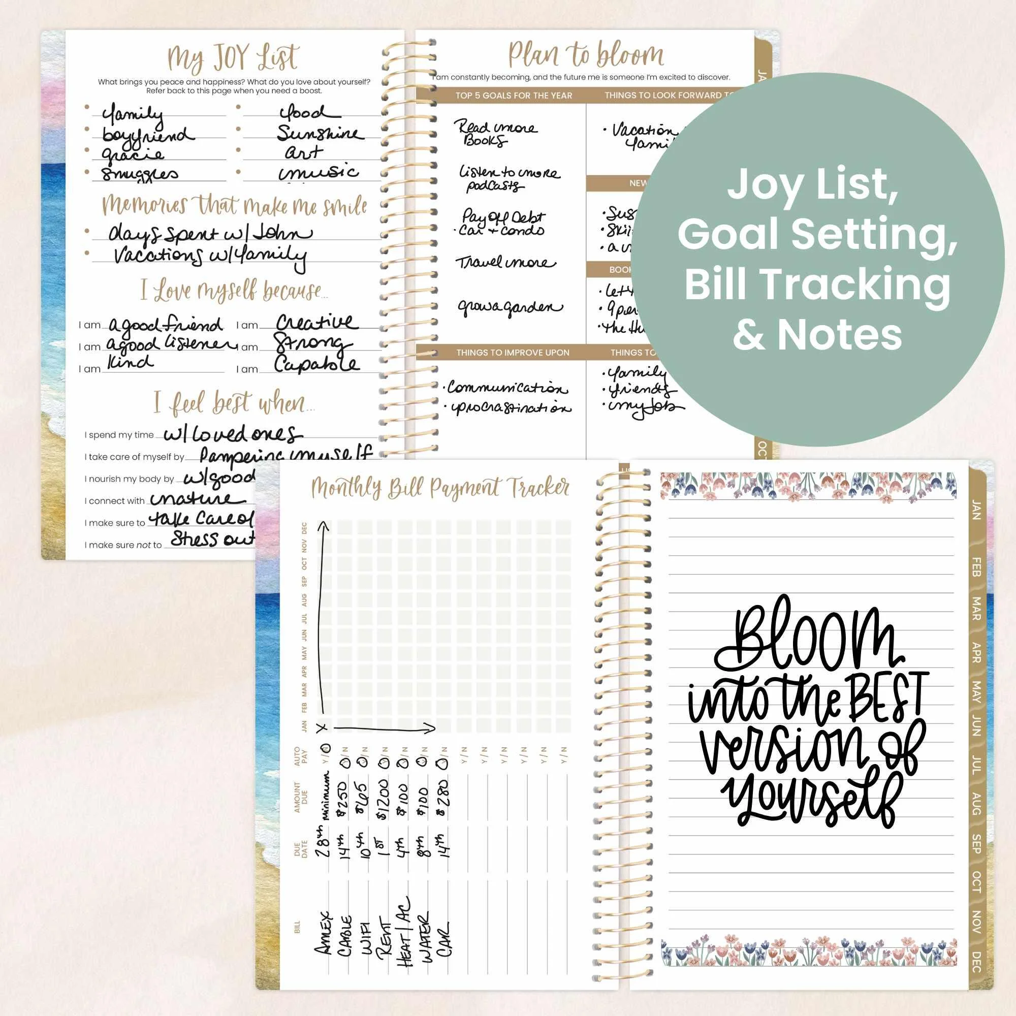 2026 Soft Cover Planner, 4" x 6", Coastal Calm - Image 6