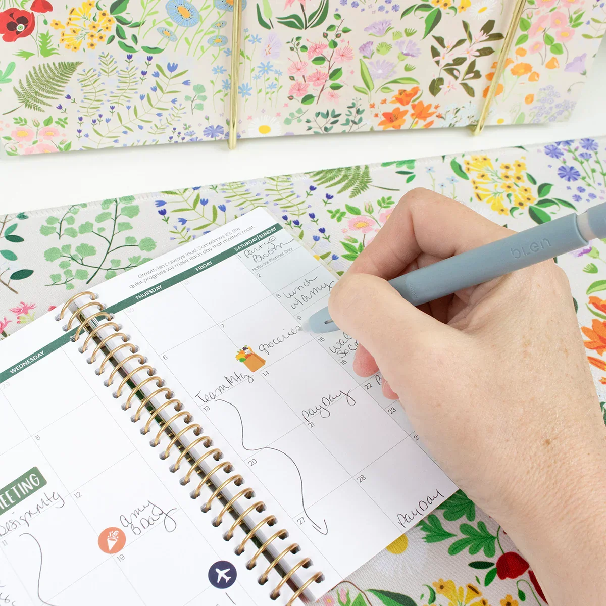 2026 Soft Cover Planner, 4" x 6", Garden Party, Beige - Image 12