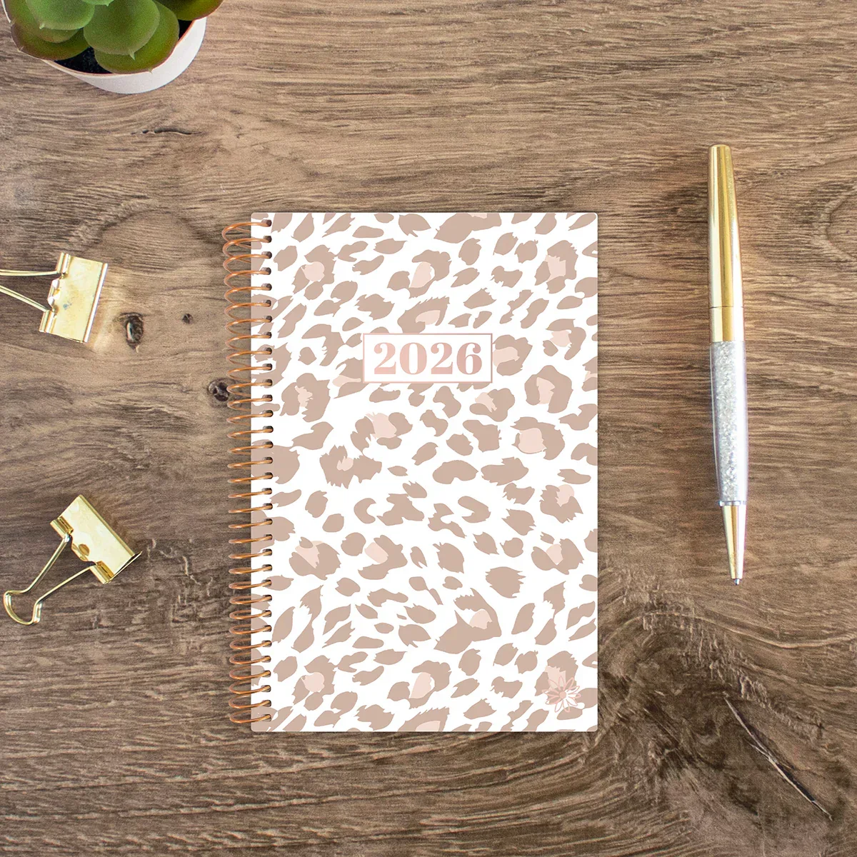 2026 Soft Cover Planner, 4" x 6", Tan Leopard - Image 8
