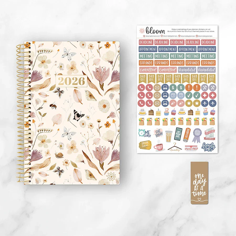 2026 Soft Cover Planner, 5.5" x 8.25", Butterfly Garden - Image 8