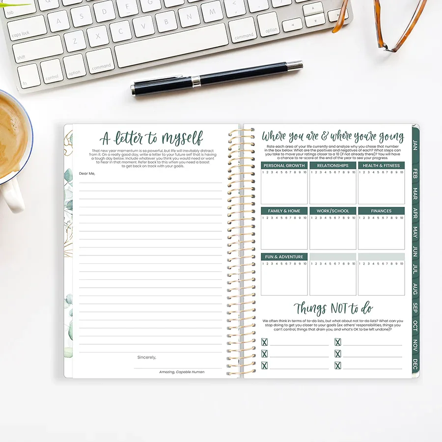2026 Soft Cover Planner, 5.5" x 8.25", Eucalyptus, White - Image 15