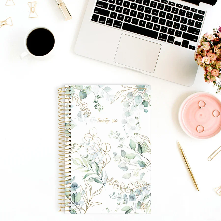 2026 Soft Cover Planner, 5.5" x 8.25", Eucalyptus, White - Image 9