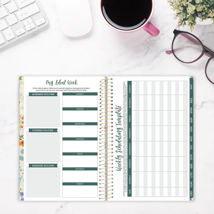 2026 Soft Cover Planner, 5.5" x 8.25", Garden Party, Beige - Image 16