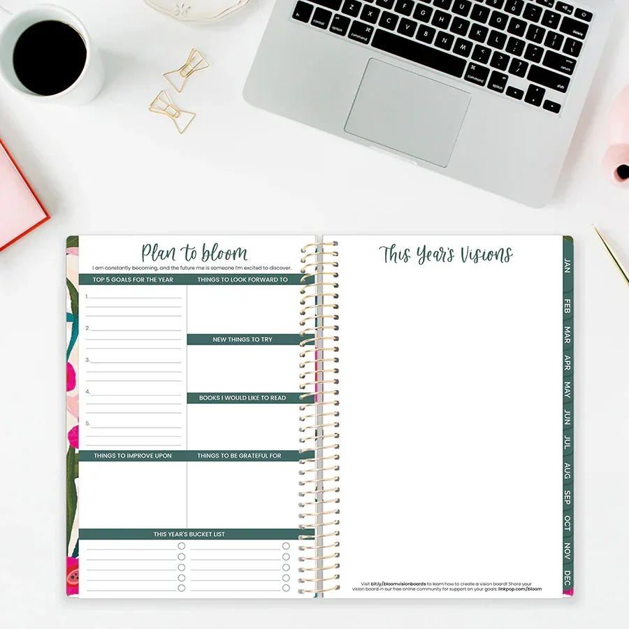 2026 Soft Cover Planner, 5.5" x 8.25", Pink Poppies - Image 17