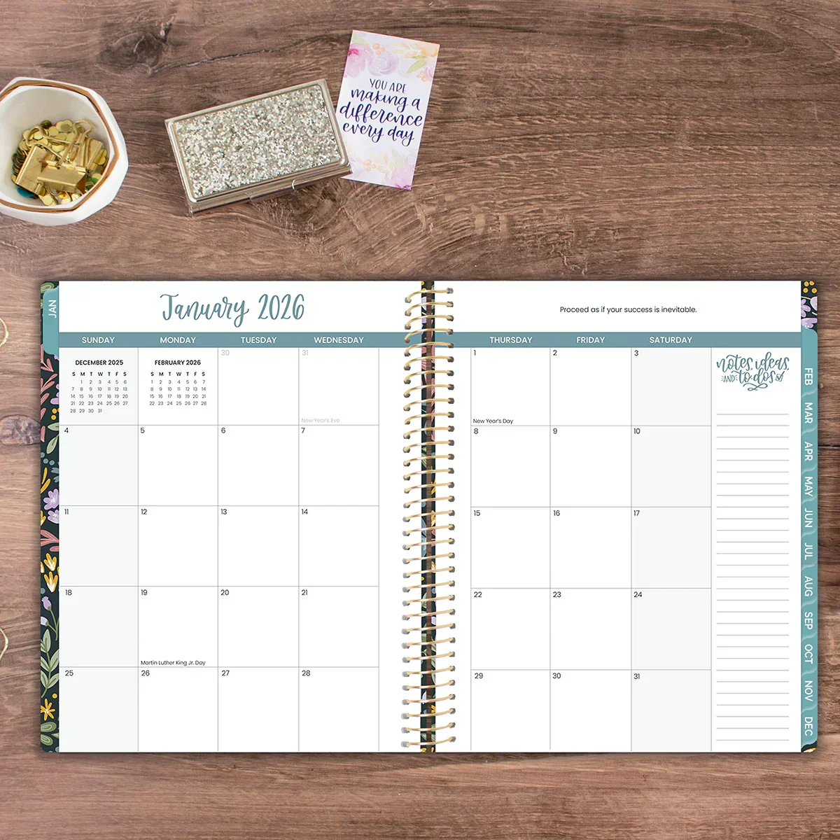 2026 Soft Cover Planner, 8.5" x 11", Be Kind - Image 13