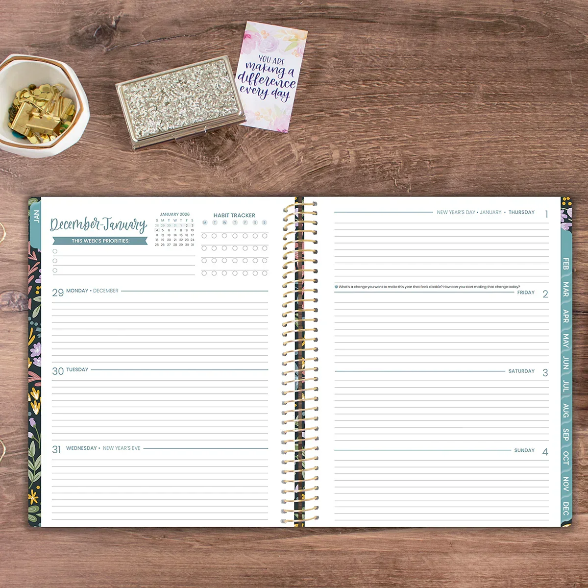 2026 Soft Cover Planner, 8.5" x 11", Be Kind - Image 14
