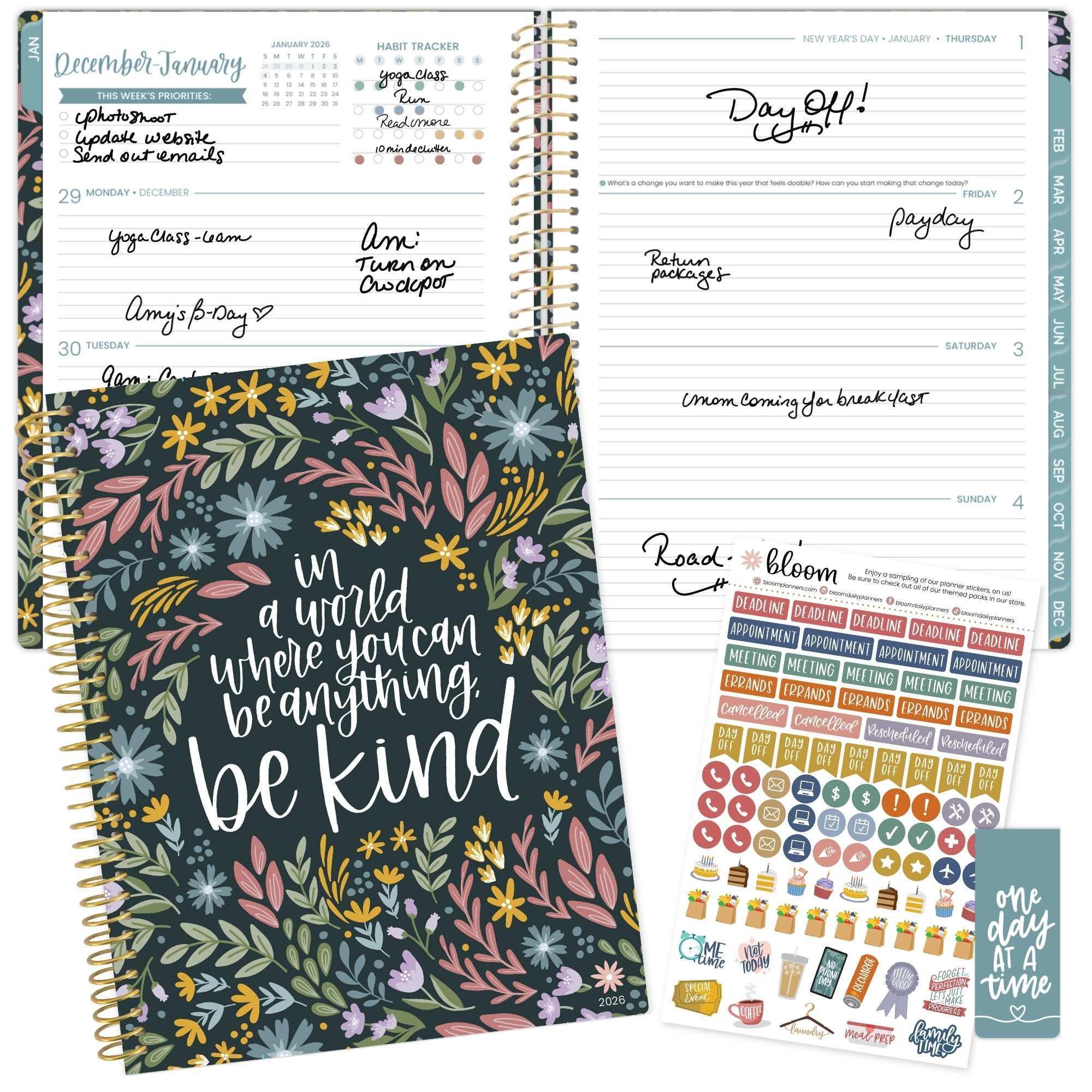 2026 Soft Cover Planner, 8.5" x 11", Be Kind - Image 18