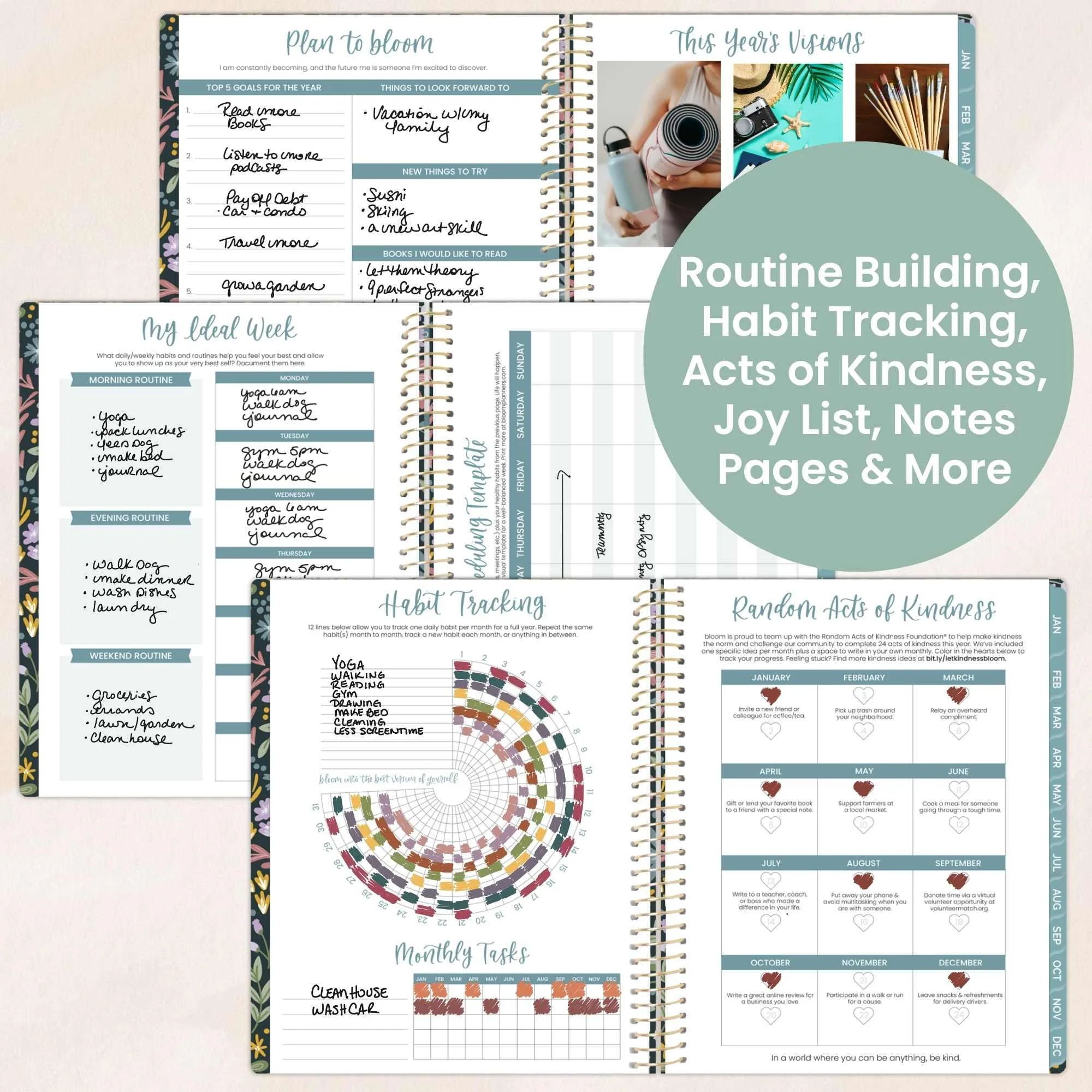 2026 Soft Cover Planner, 8.5" x 11", Be Kind - Image 6