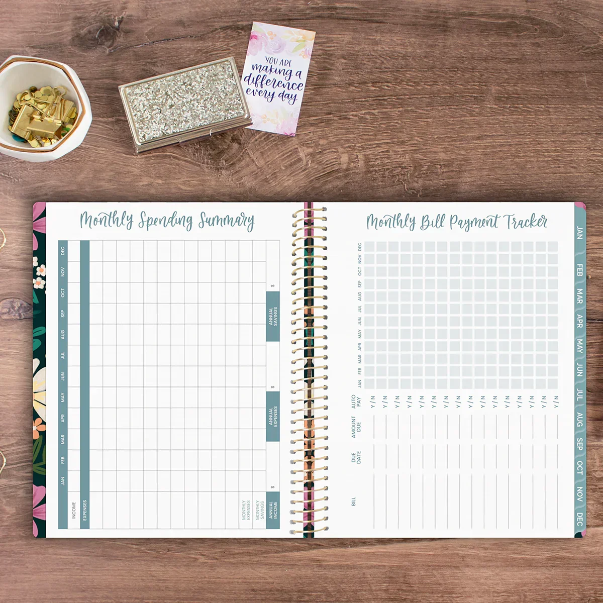 2026 Soft Cover Planner, 8.5" x 11", Blooming Wildly - Image 13