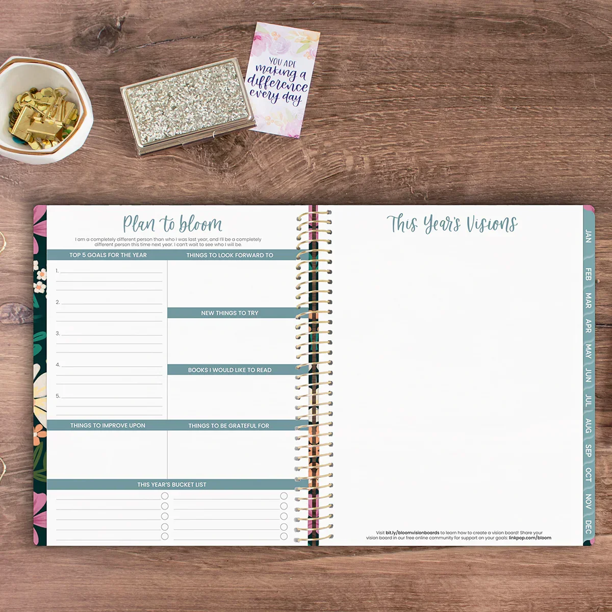 2026 Soft Cover Planner, 8.5" x 11", Blooming Wildly - Image 15