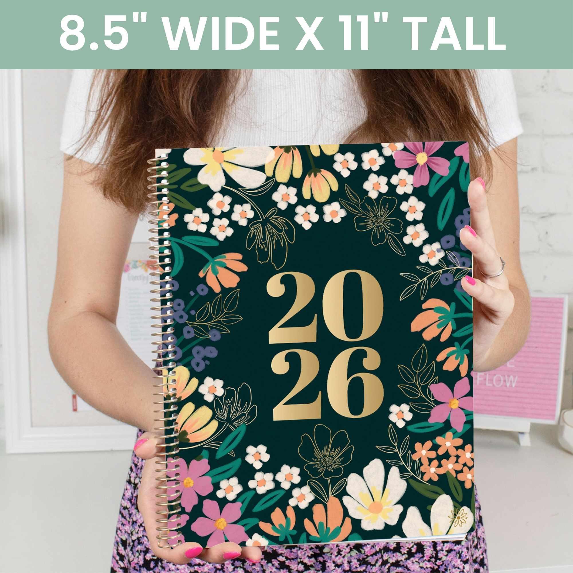 2026 Soft Cover Planner, 8.5" x 11", Blooming Wildly - Image 19