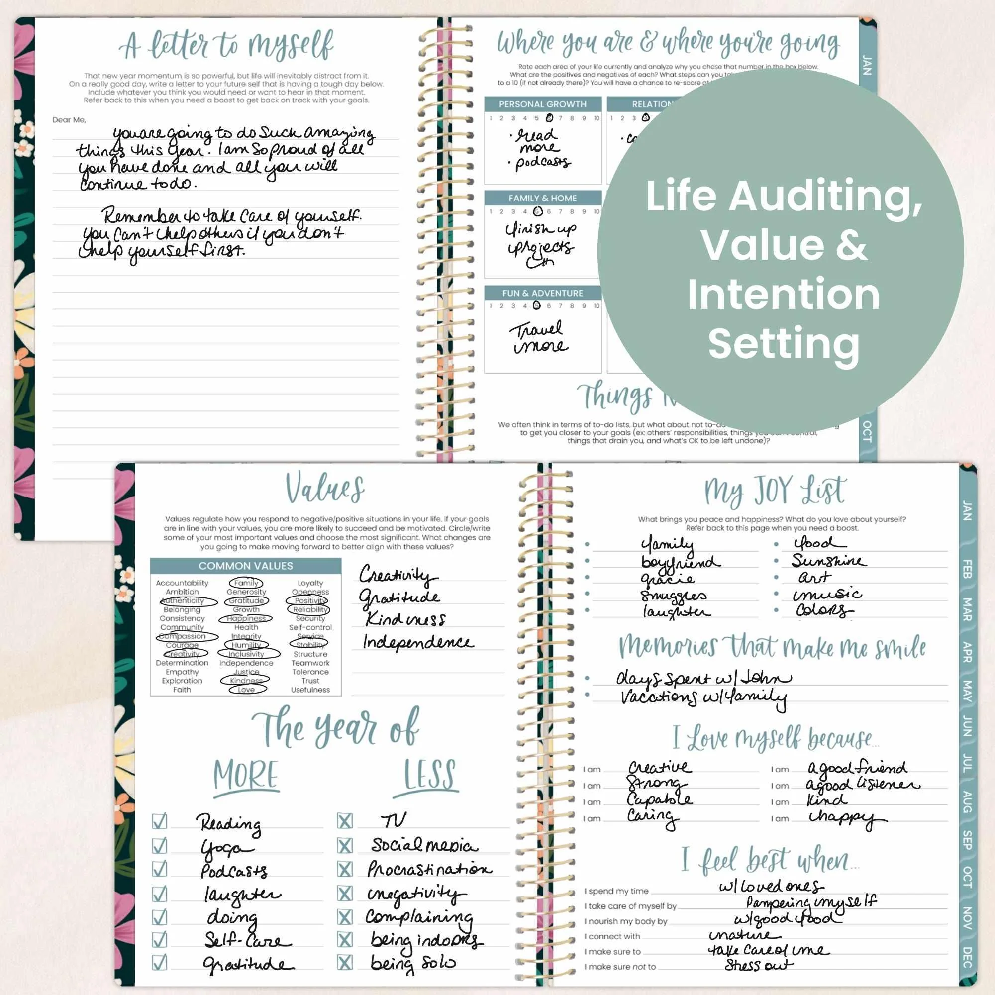 2026 Soft Cover Planner, 8.5" x 11", Blooming Wildly - Image 5