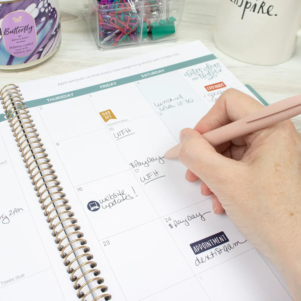 2026 Soft Cover Planner, 8.5" x 11", Blooming Wildly - Image 7