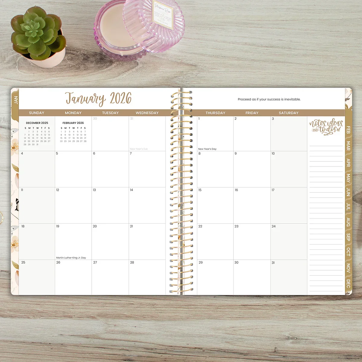 2026 Soft Cover Planner, 8.5" x 11", Butterfly Garden - Image 15
