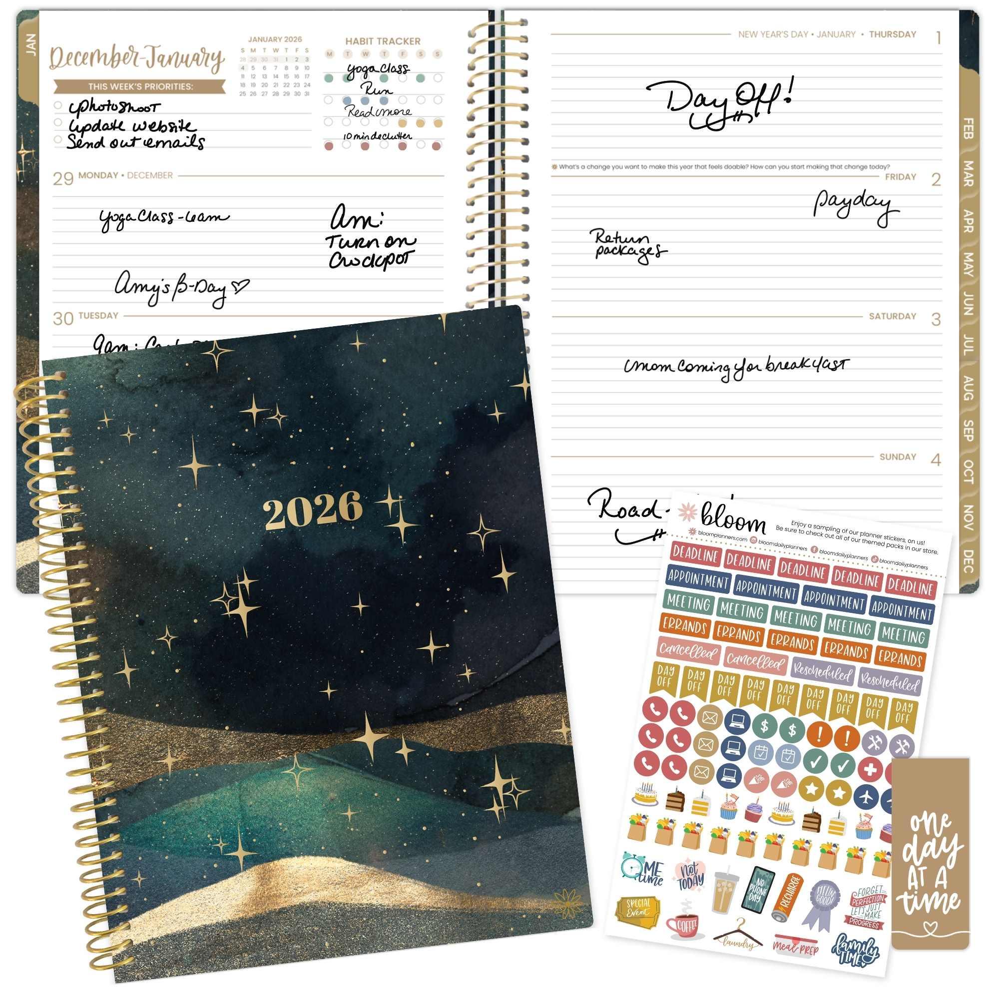 2026 Soft Cover Planner, 8.5" x 11", Celestial Skies - Image 18
