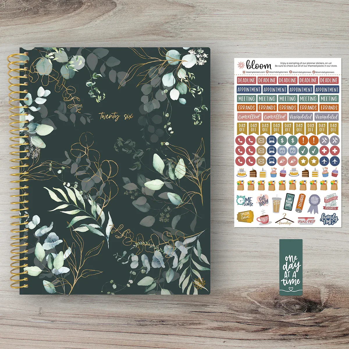2026 Soft Cover Planner, 8.5" x 11", Eucalyptus, Green - Image 7