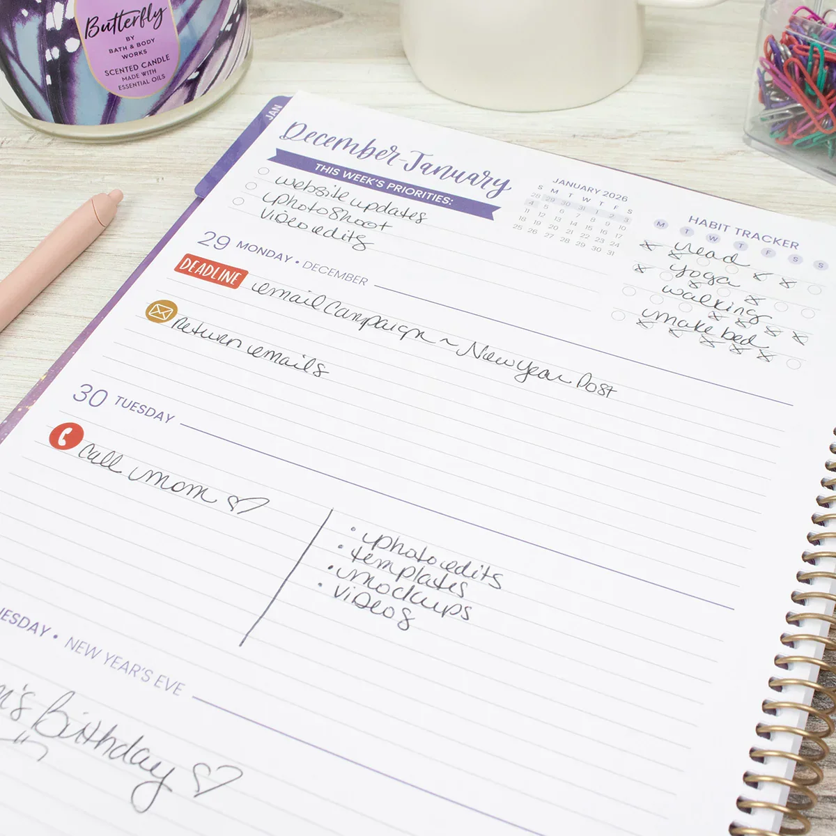 2026 Soft Cover Planner, 8.5" x 11", Good Things are Coming - Image 8