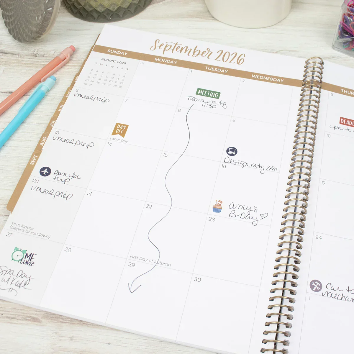 2026 Soft Cover Planner, 8.5" x 11", Ocean Oasis - Image 9
