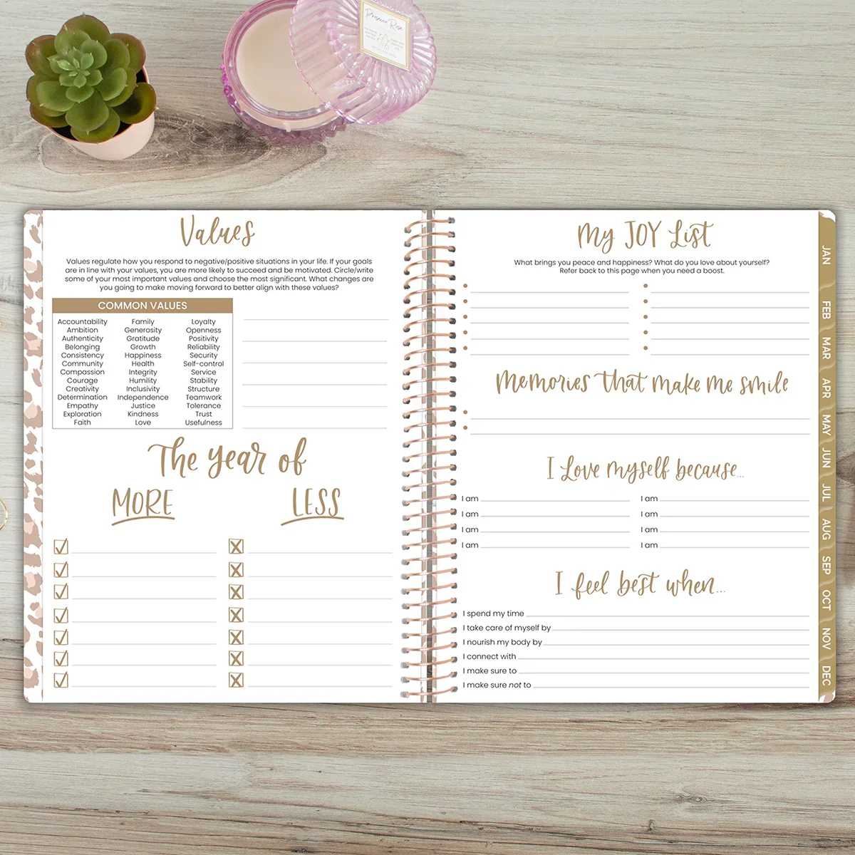 2026 Soft Cover Planner, 8.5" x 11", Tan Leopard - Image 16