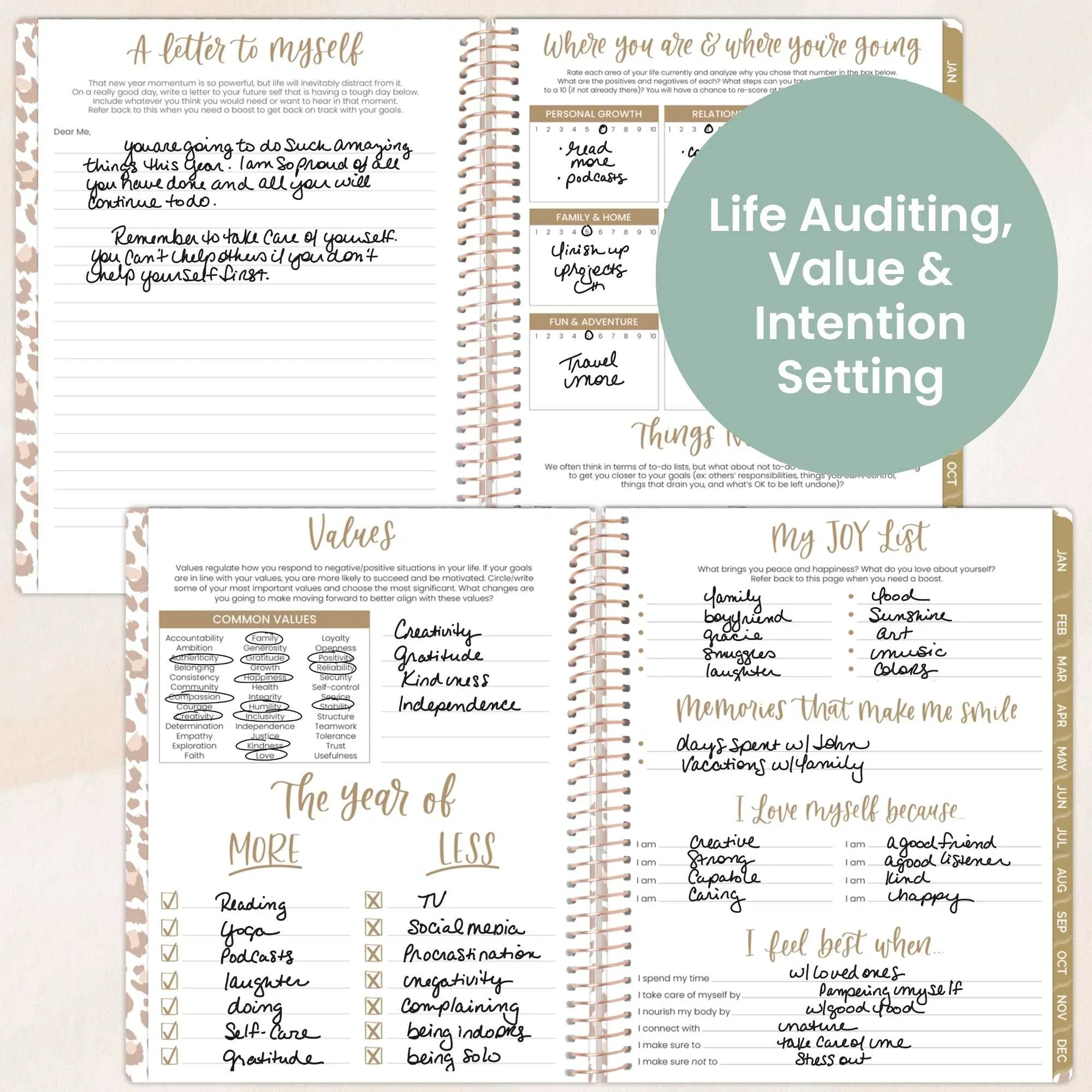 2026 Soft Cover Planner, 8.5" x 11", Tan Leopard - Image 5