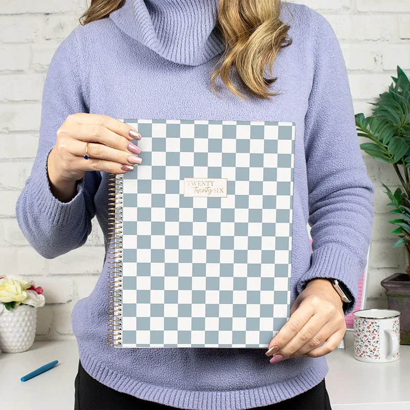 2026 Soft Cover Planner, 8.5" x 11", Checkered - Image 2