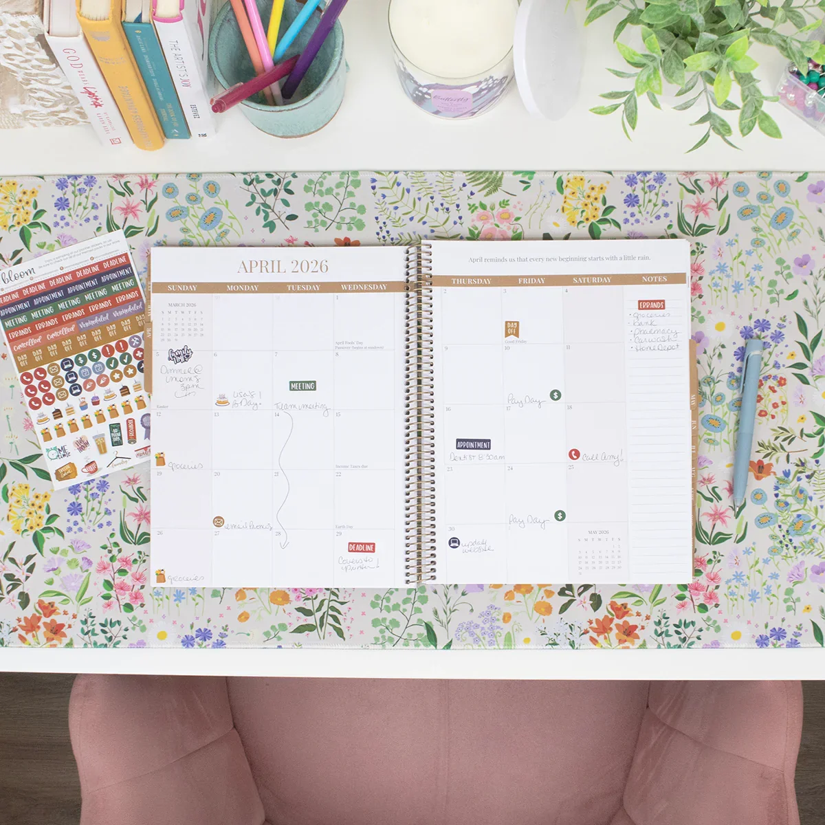 2026 Timed Vertical Weekly Planner, 8.5" x 11", Interchangeable Cover - Image 14