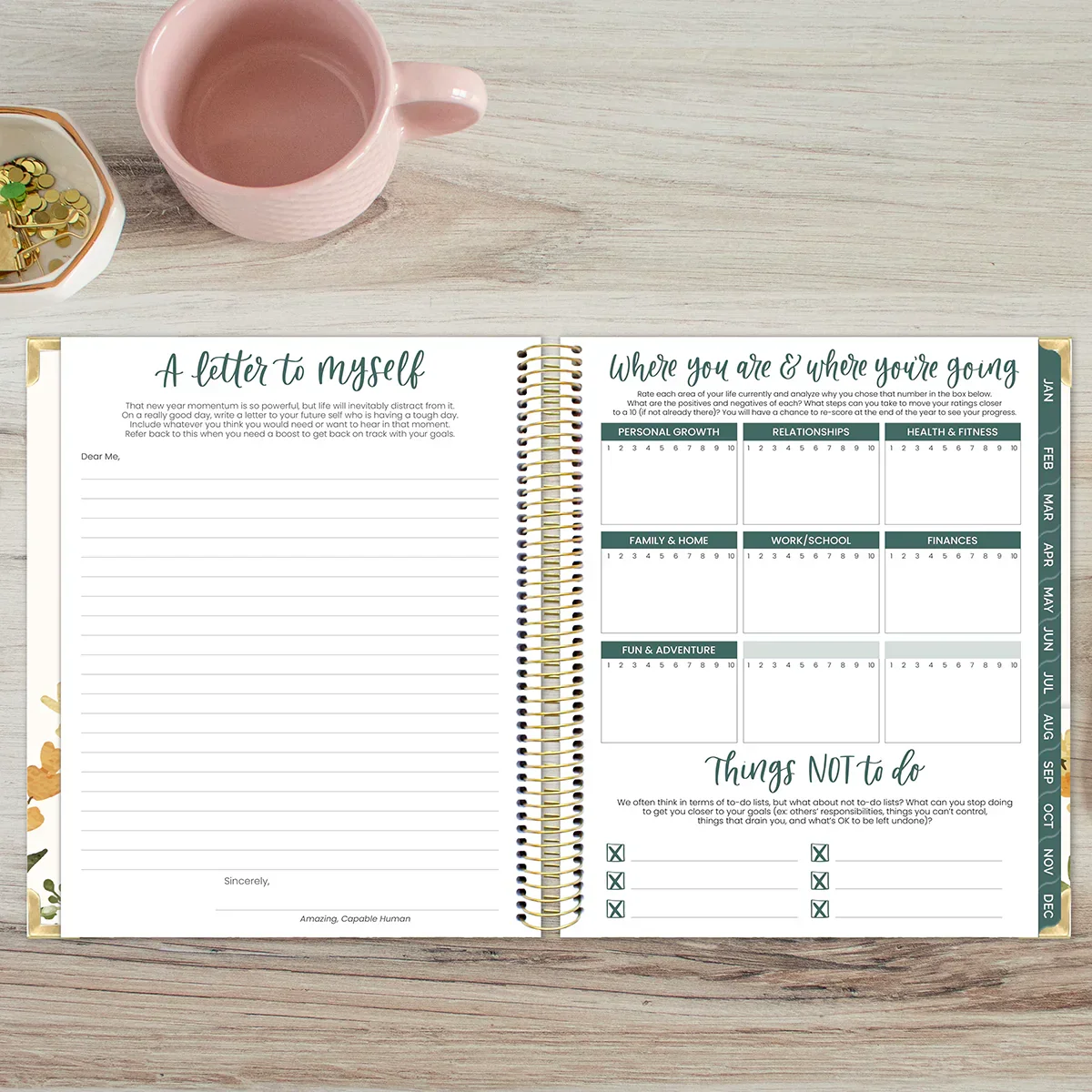 2026 Vision Planner, 7.5" x 9", Eucalyptus, White - Image 16