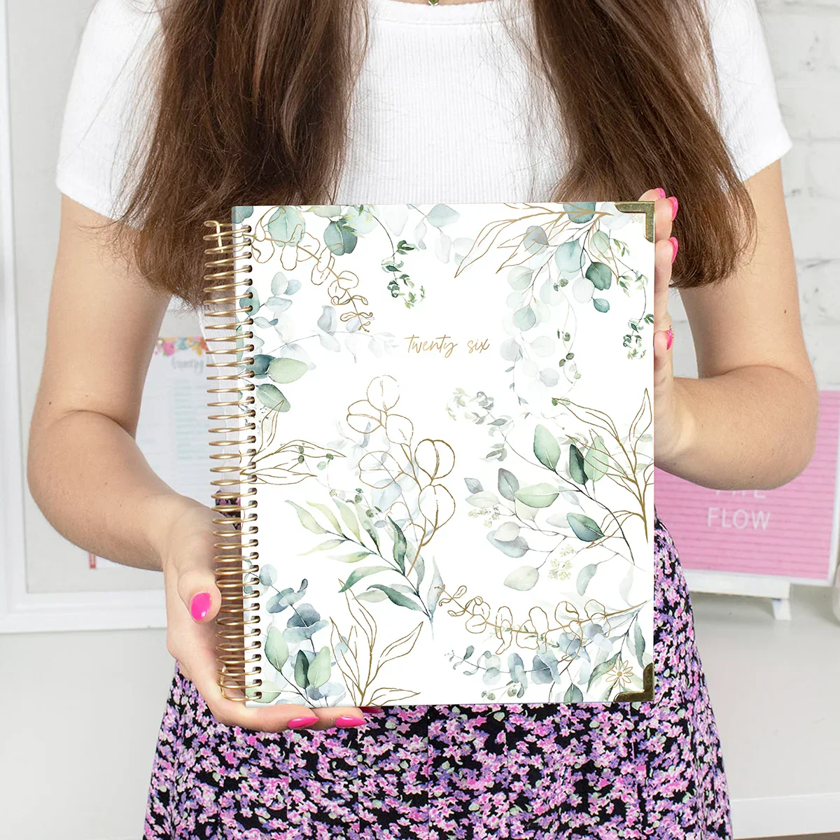 2026 Vision Planner, 7.5" x 9", Eucalyptus, White - Image 2