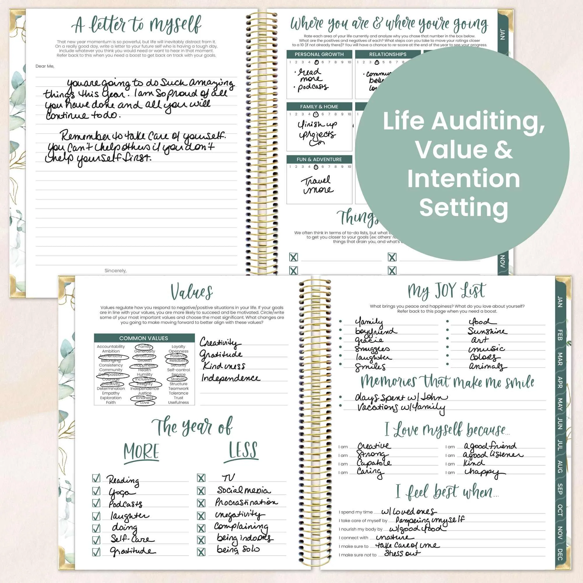 2026 Vision Planner, 7.5" x 9", Eucalyptus, White - Image 6
