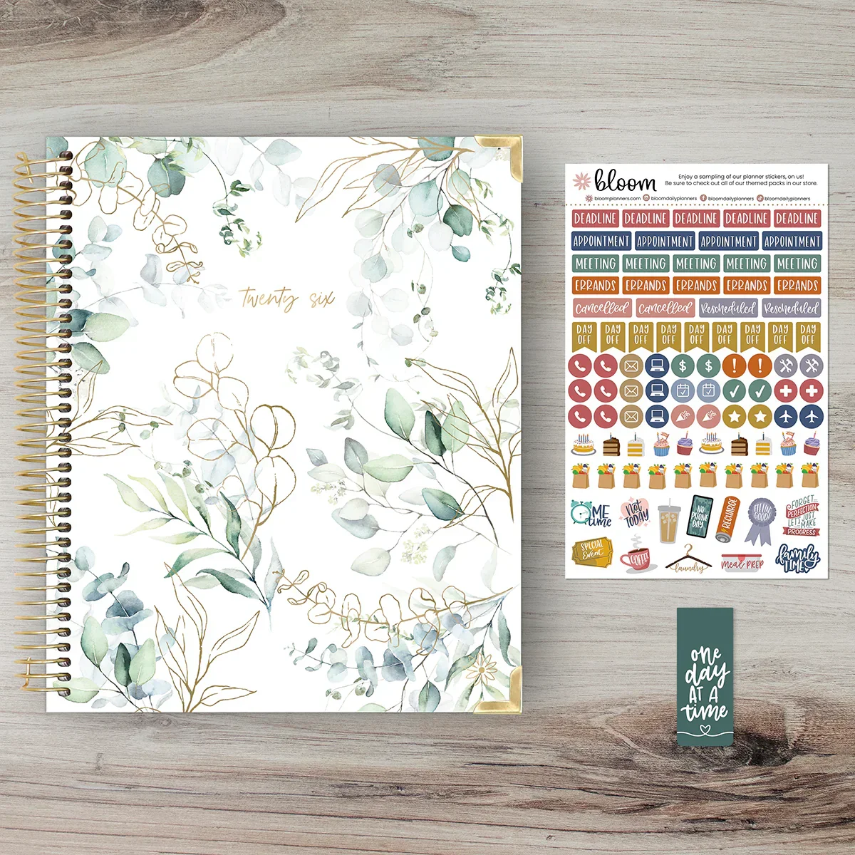 2026 Vision Planner, 7.5" x 9", Eucalyptus, White - Image 8