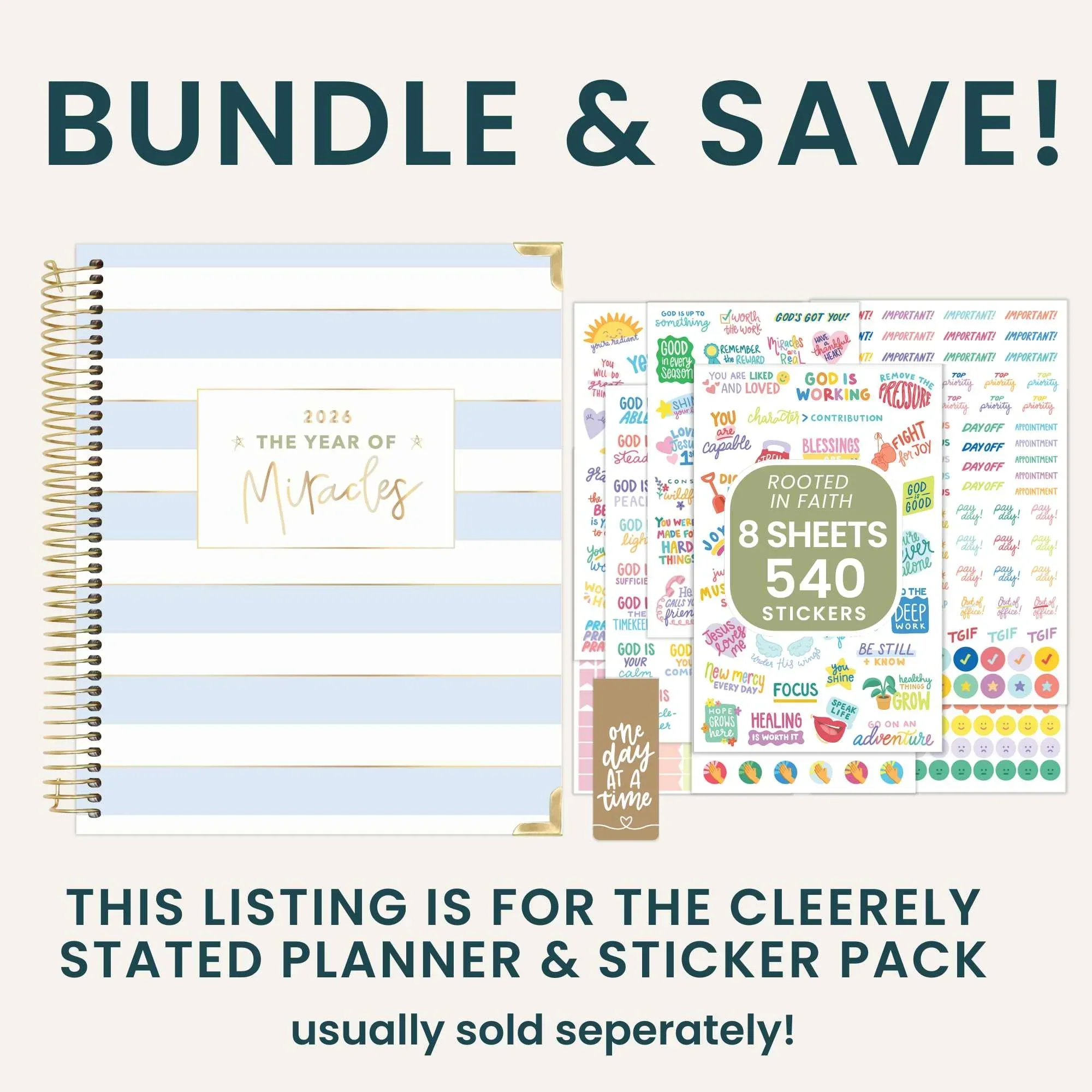 Rooted in Faith 2026 Planning Bundle – Cleerely Stated x bloom - Image 3