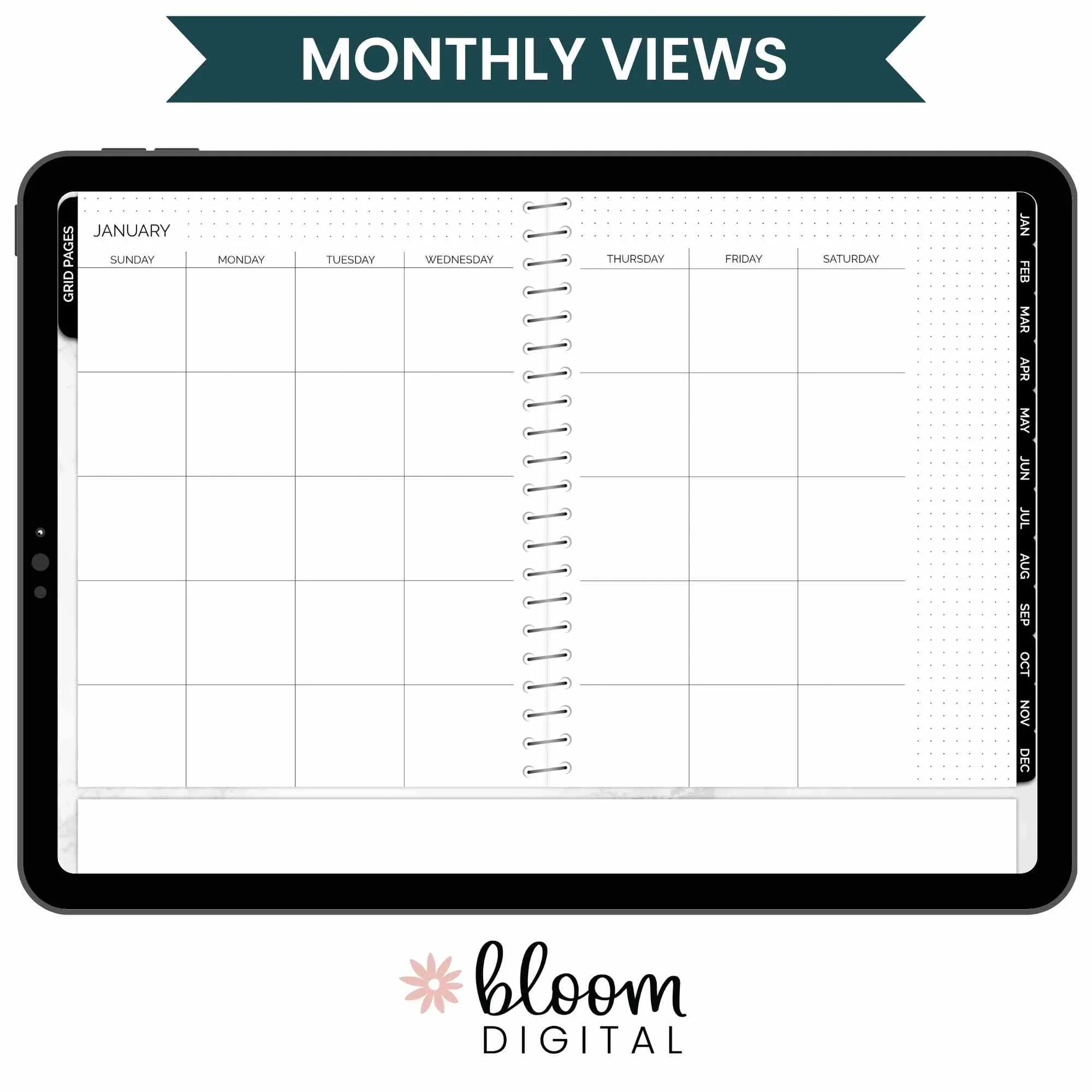 Digital Planner, Undated Dot Journal - Image 4