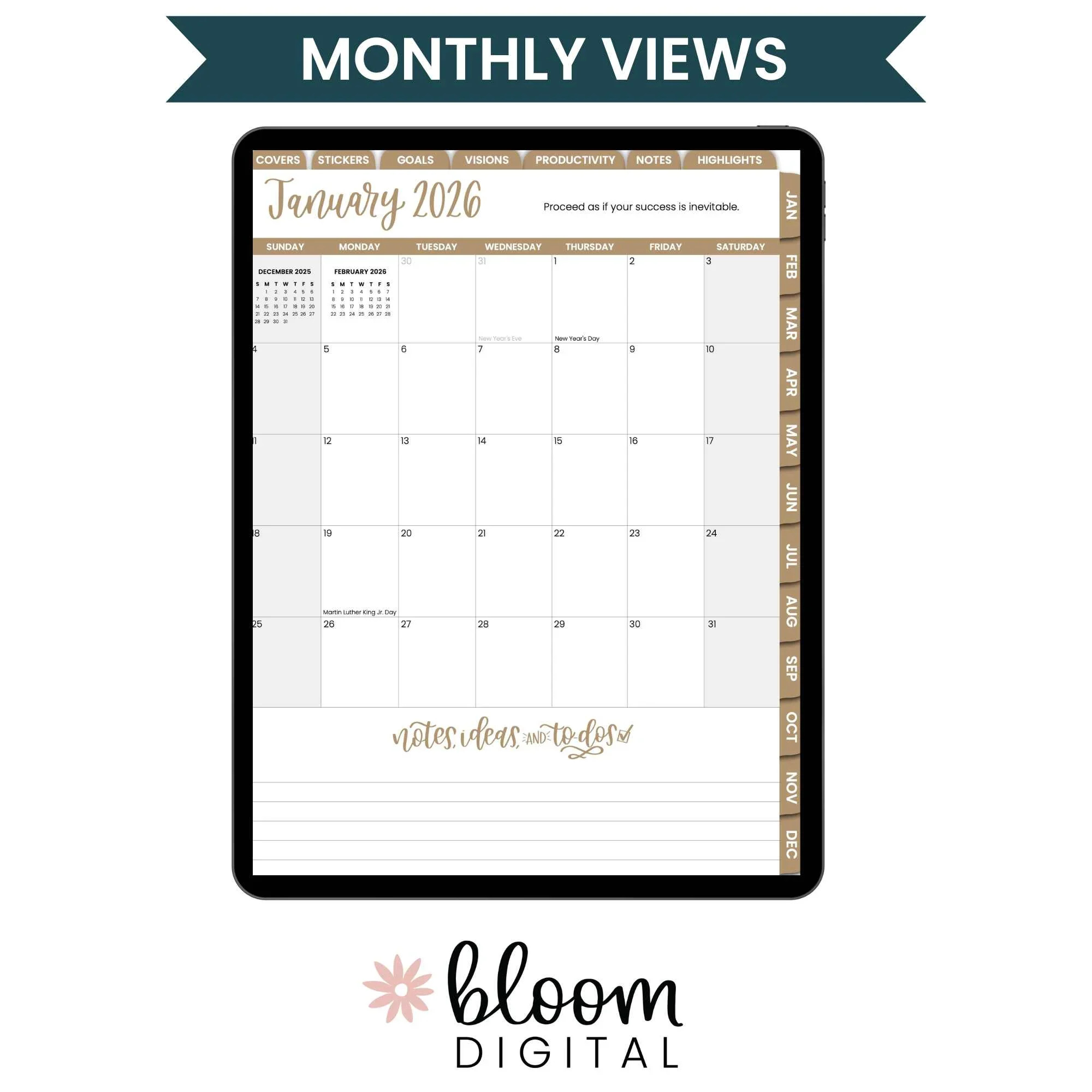 Digital Planner | Dated 2026 Classic Planner - Image 4