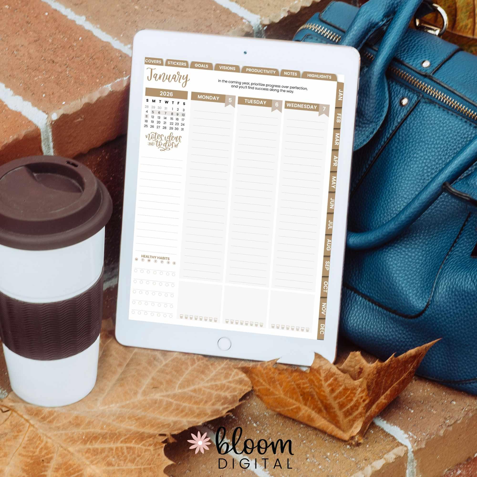 Digital Planner | Dated 2026 Vision Planner