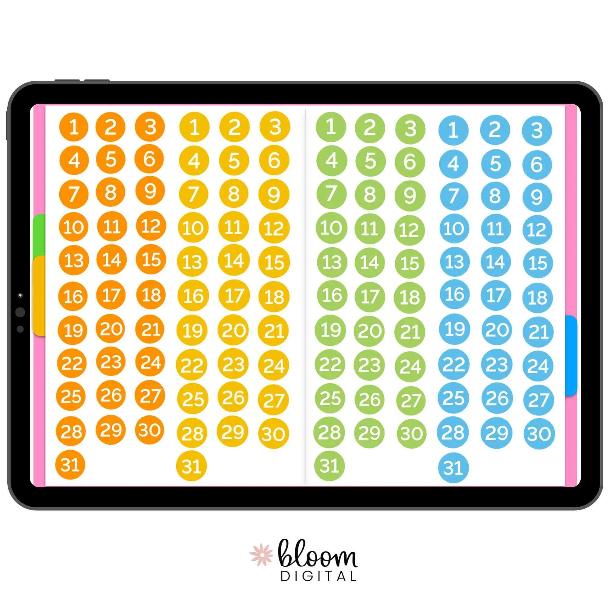 Digital Planner Stickers, Calendar Essentials - Image 6