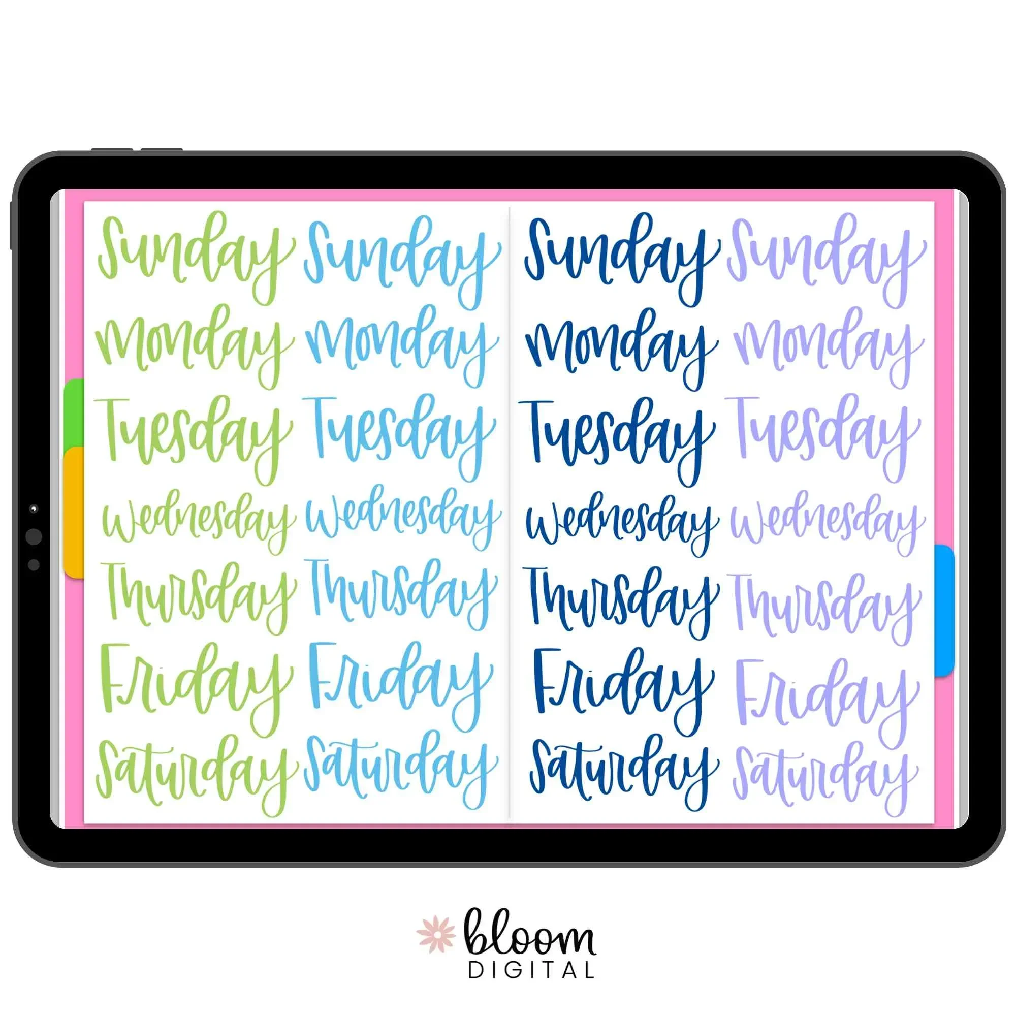 Digital Planner Stickers, Calendar Essentials - Image 9