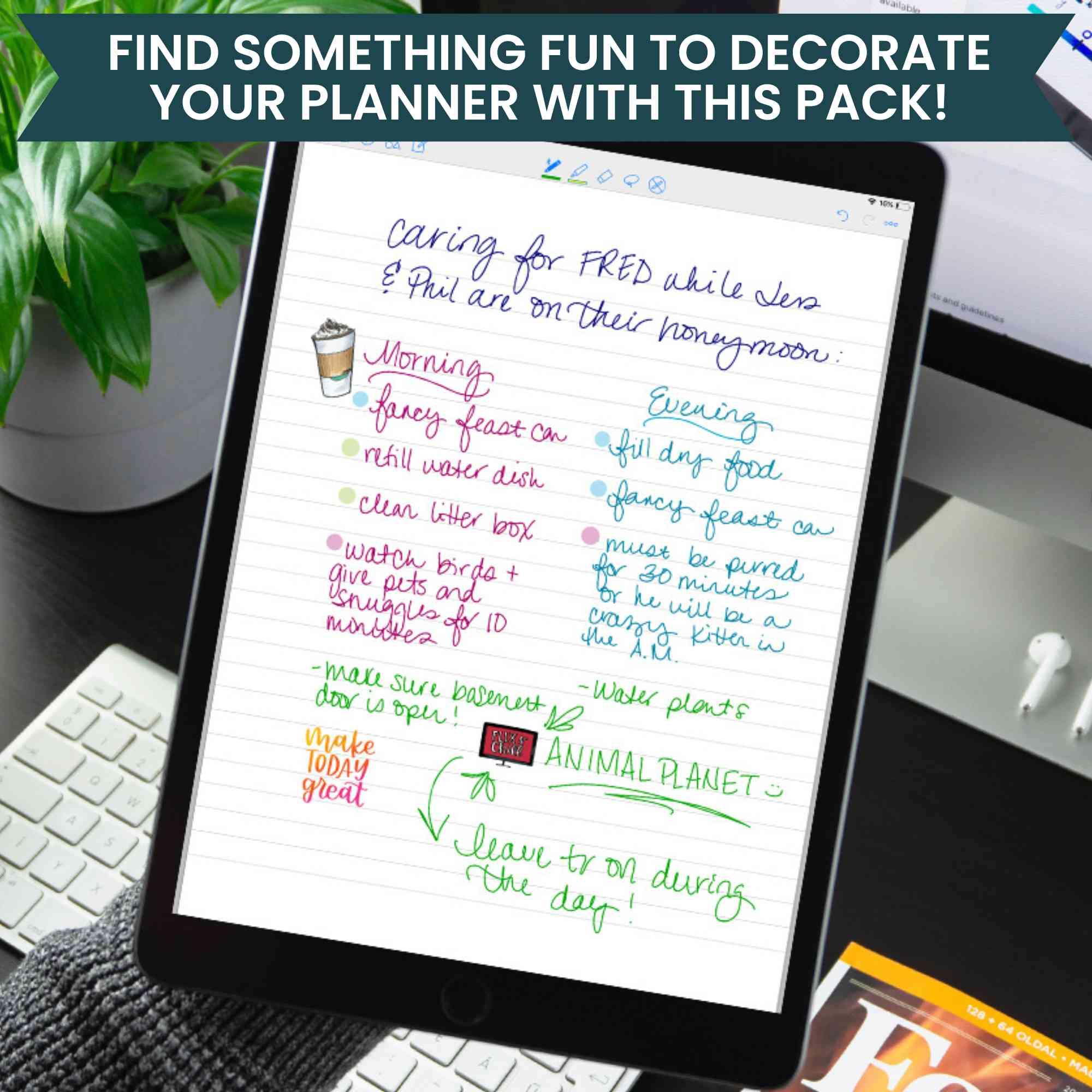 Digital Planner Stickers, Classic Stickers V1 - Image 6