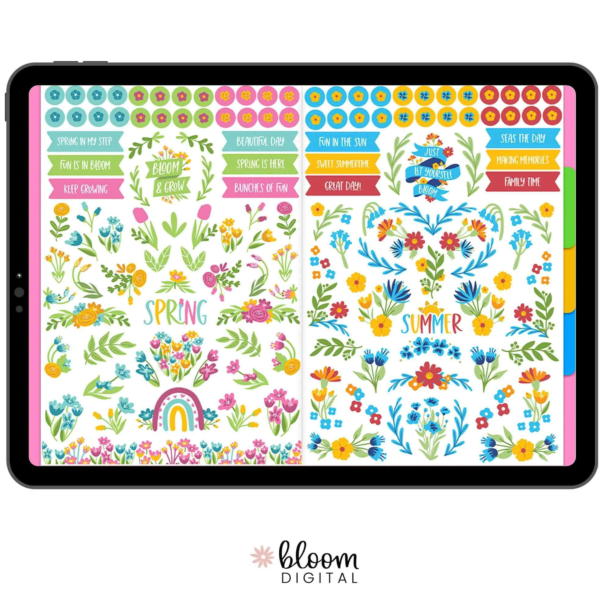 Digital Planner Stickers, Decorative Florals - Image 4