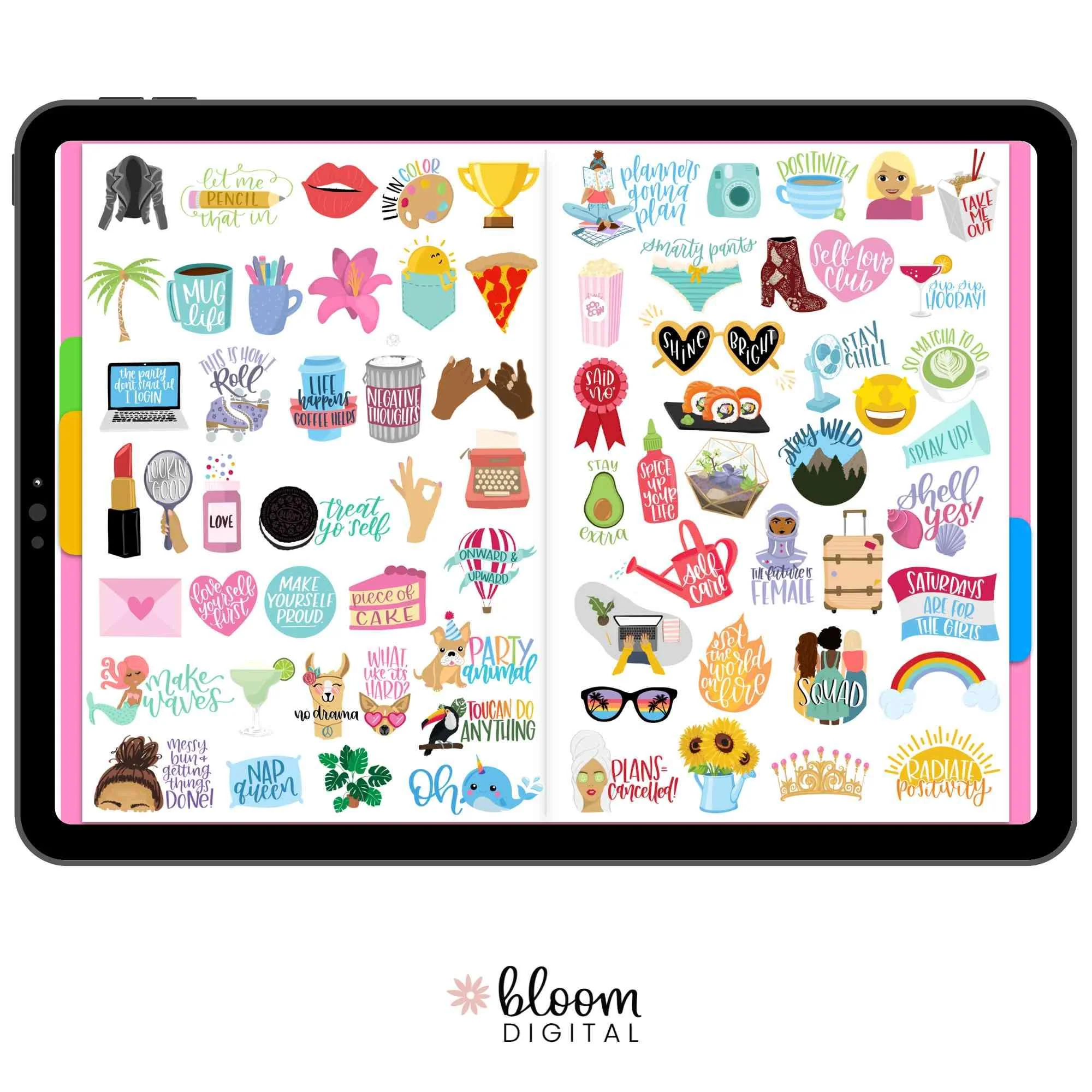 Digital Planner Stickers, Female Empowerment - Image 5